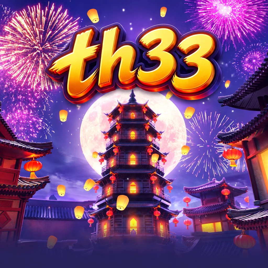 th33 หอคอยจีนโบราณ โคมลอย และการแสดงพลุหลากสีในเกม Wild Fireworks
